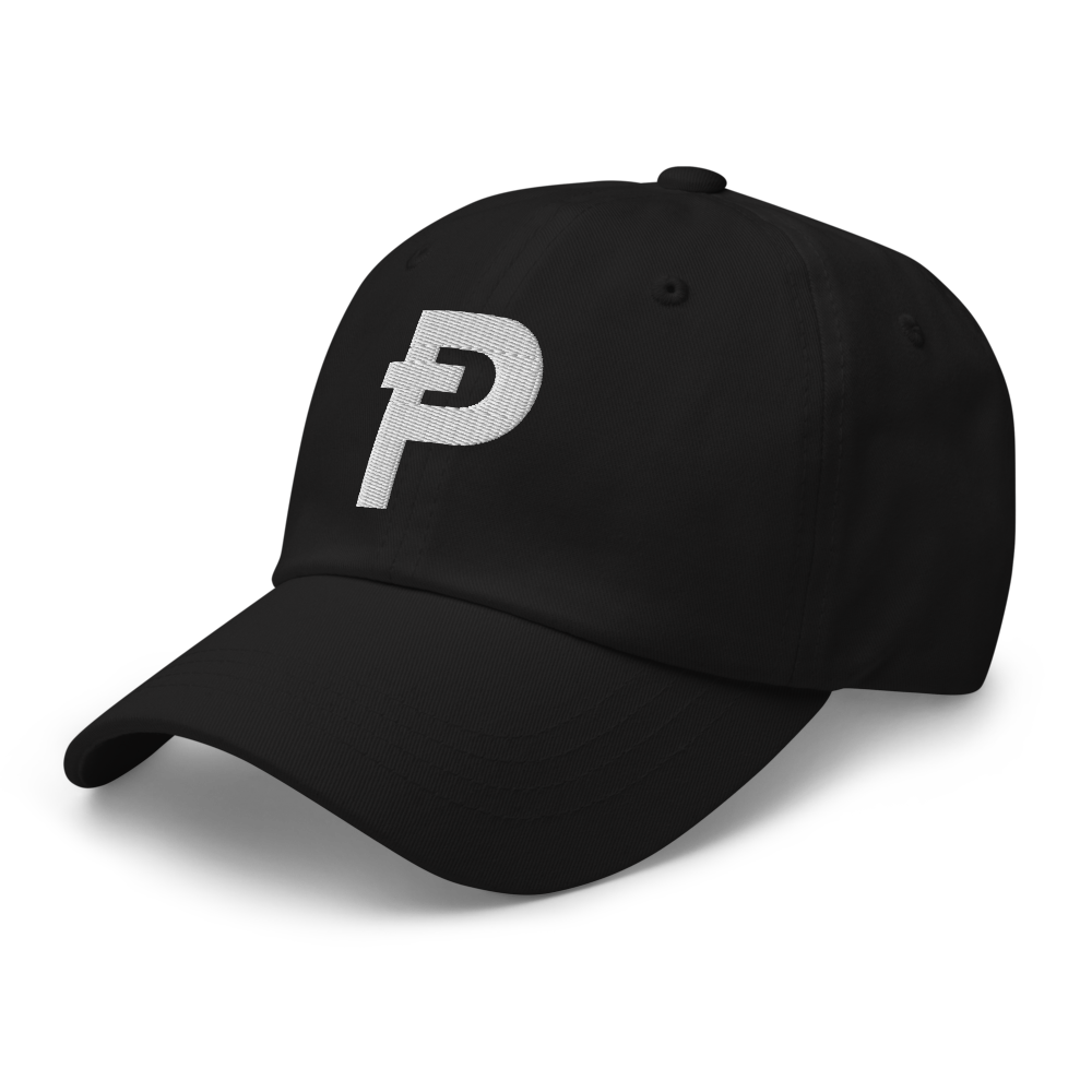 Pepecoin Hat (Black with White Ᵽ)