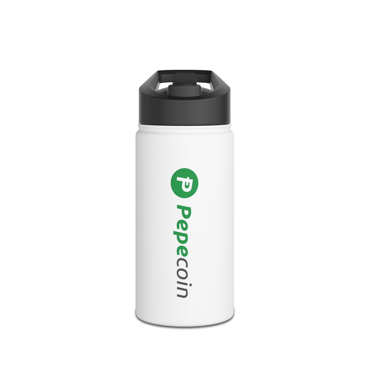 Pepecoin Water Bottle, Stainless Steel (12oz)