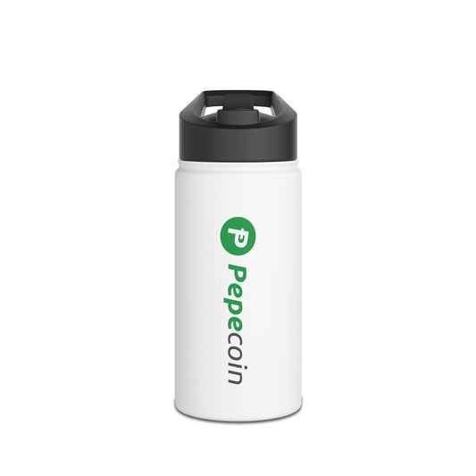Pepecoin Water Bottle, Stainless Steel (12oz)