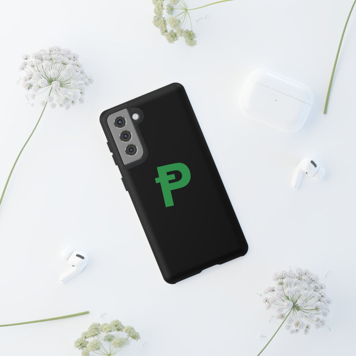 Pepecoin Ᵽ Phone Case (Black)
