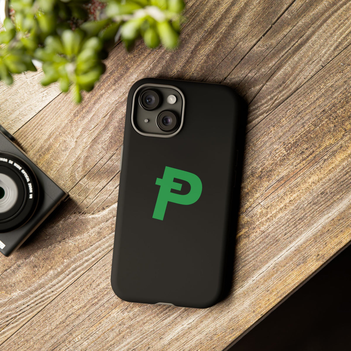 Pepecoin Ᵽ Phone Case (Black)