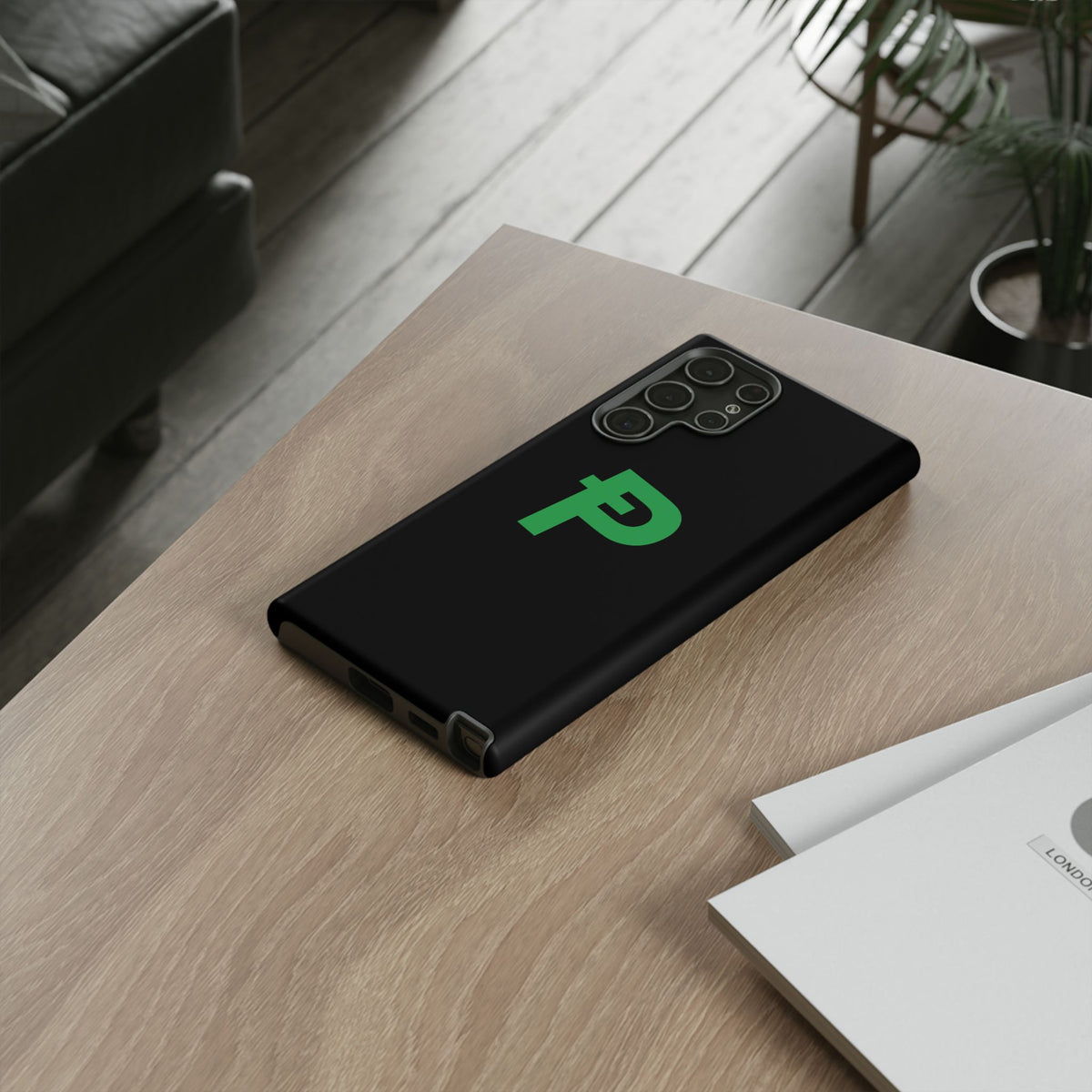 Pepecoin Ᵽ Phone Case (Black)