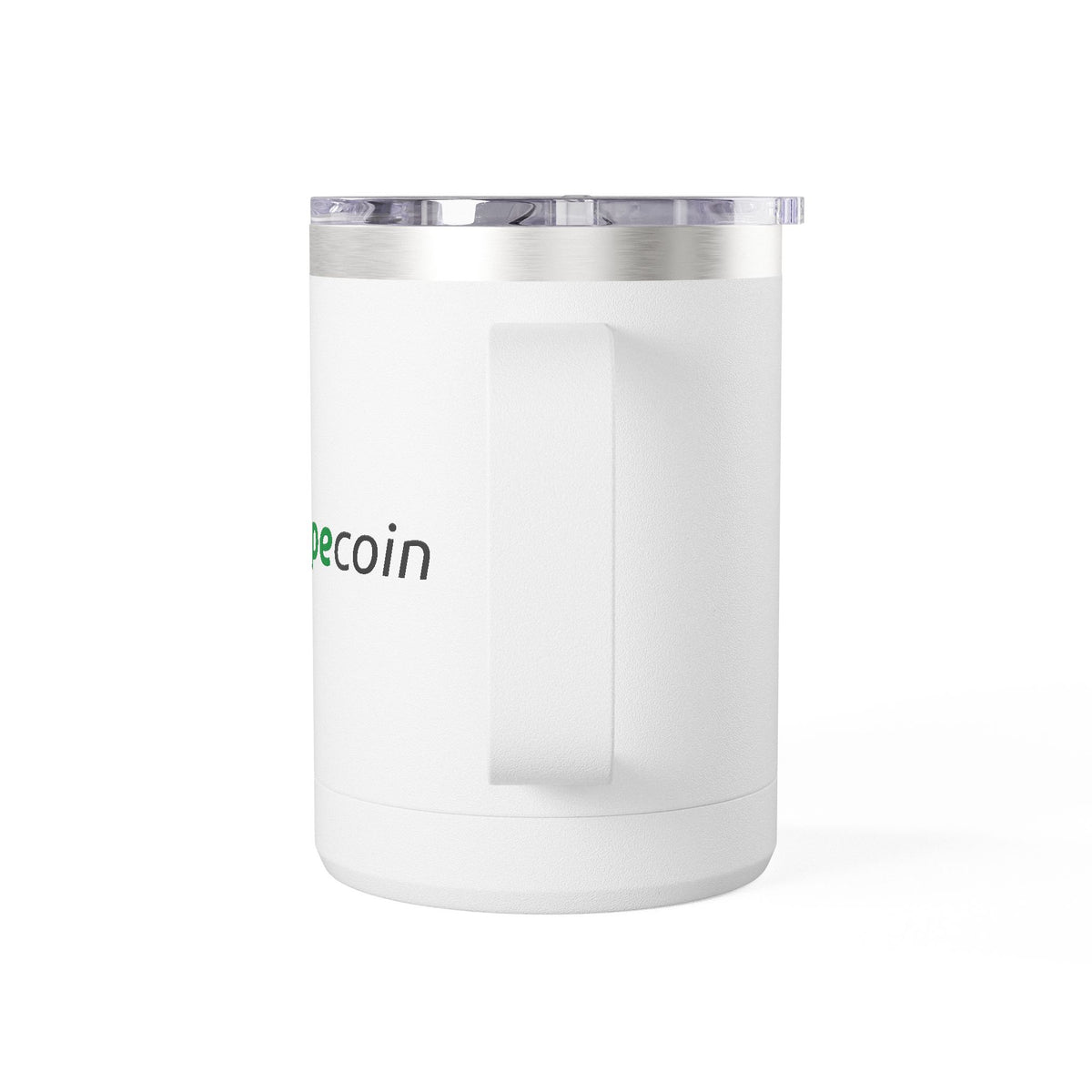 Pepecoin Coffee Mug Tumbler, 15oz (White)