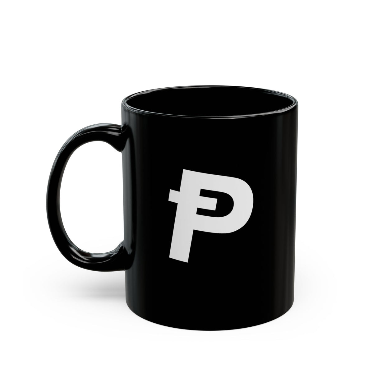 Ᵽ Mug, Black (11oz)