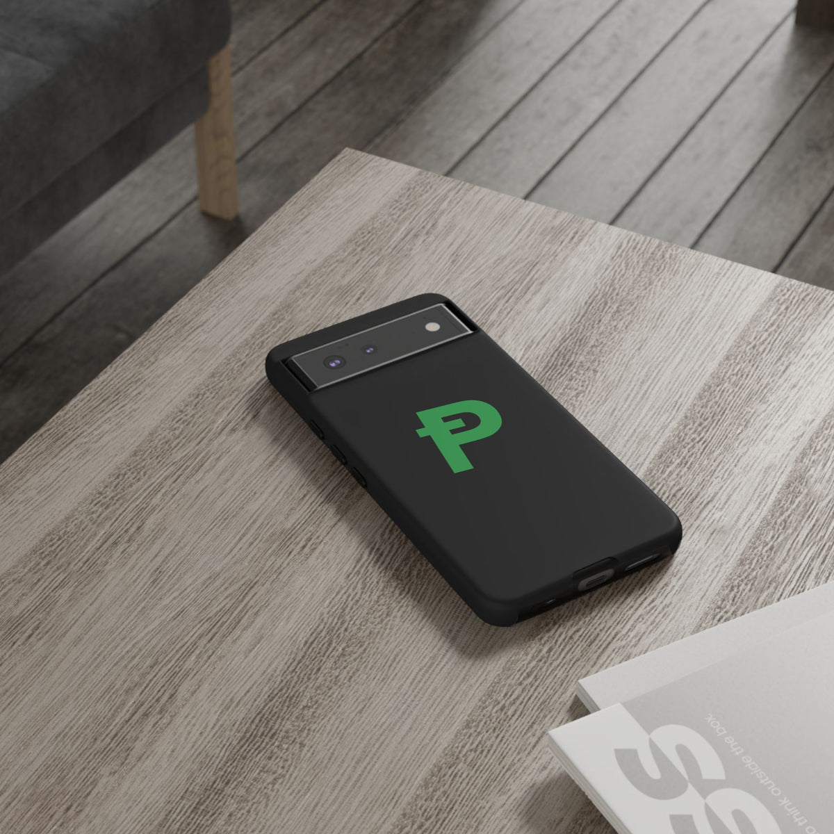 Pepecoin Ᵽ Phone Case (Black)