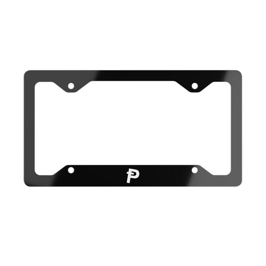 Pepecoin Ᵽ License Plate Frame (Black)
