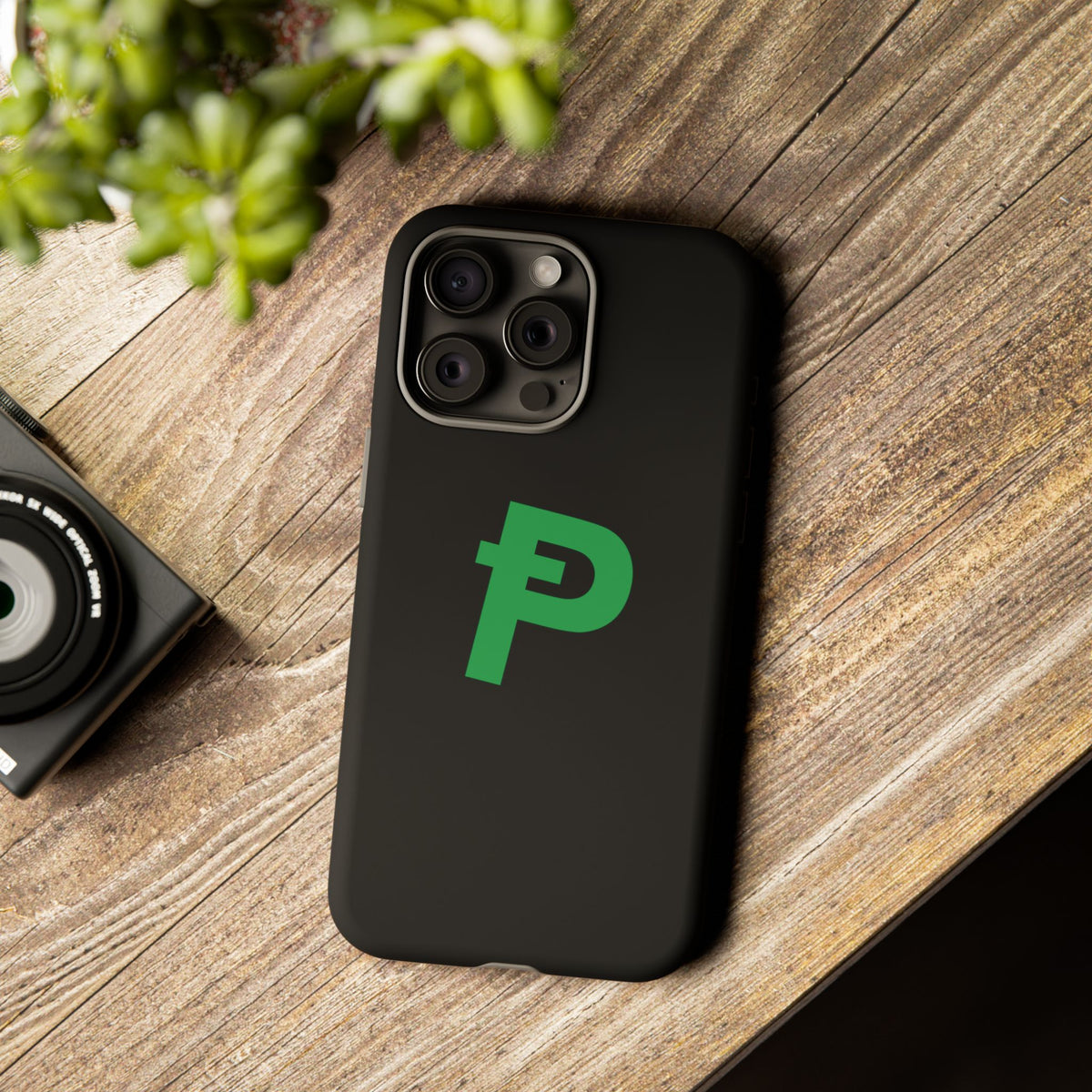 Pepecoin Ᵽ Phone Case (Black)