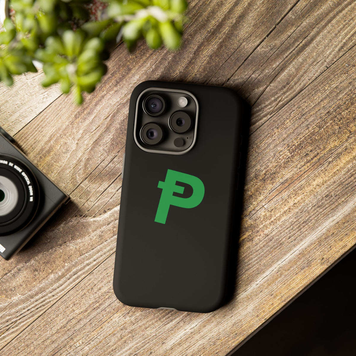 Pepecoin Ᵽ Phone Case (Black)