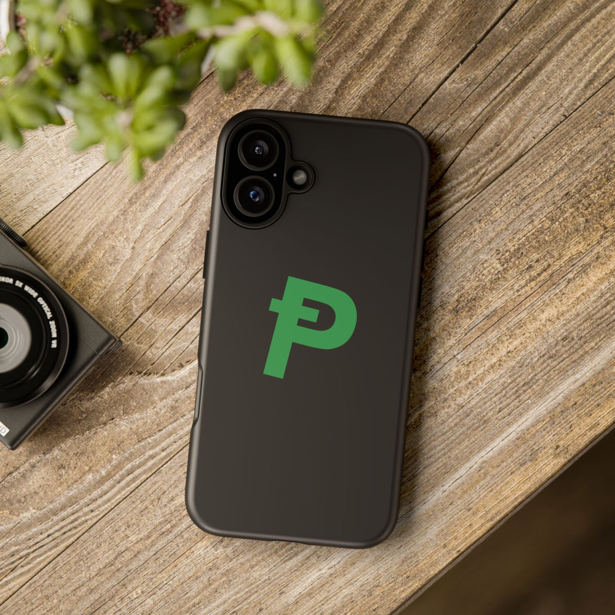 Pepecoin Ᵽ Phone Case (Black)