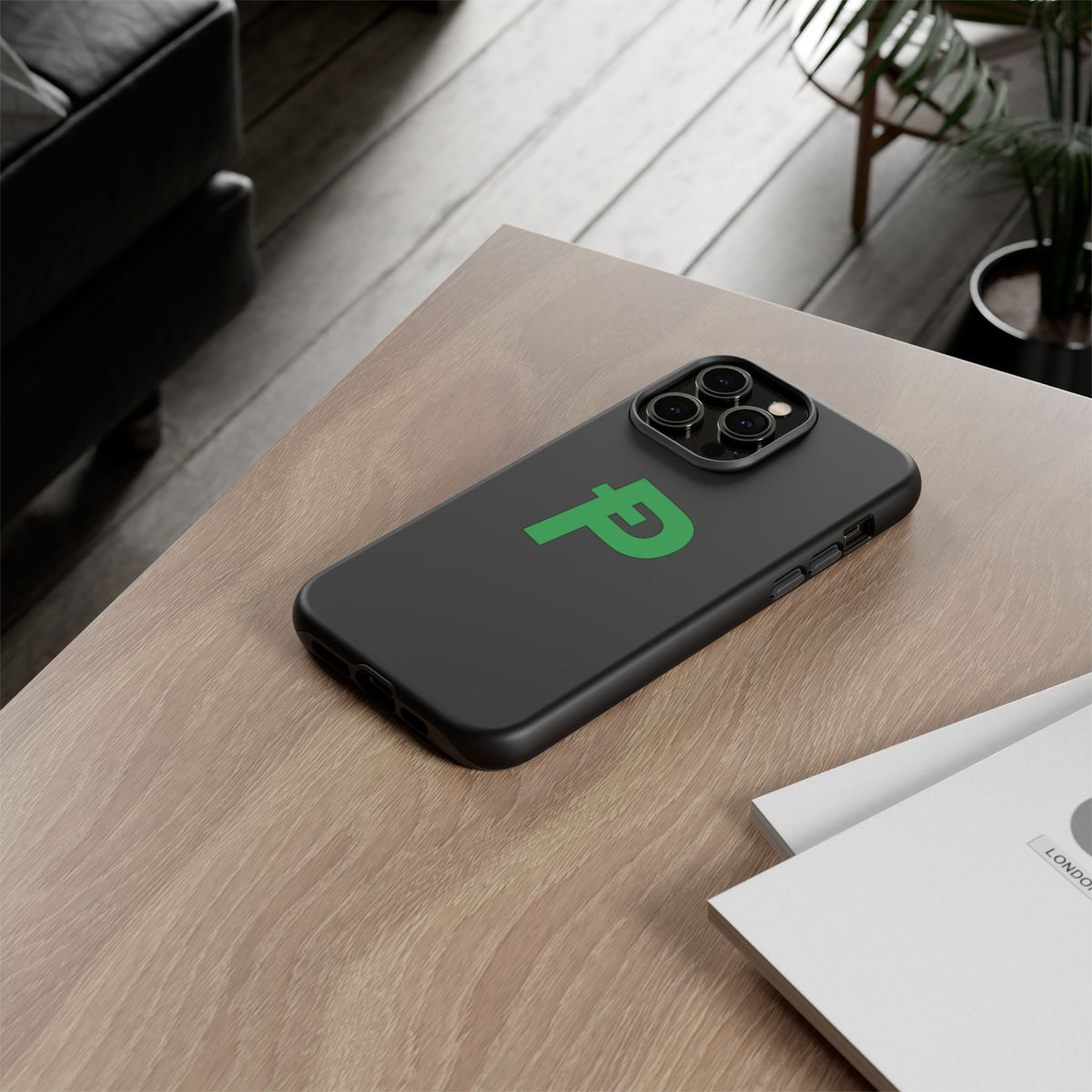 Pepecoin Ᵽ Phone Case (Black)