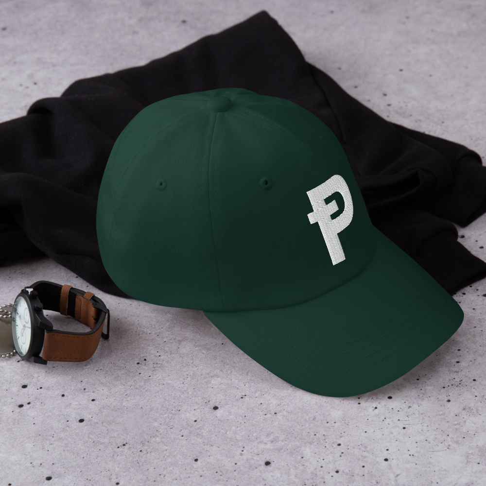 Pepecoin Hat (Green with White Ᵽ)