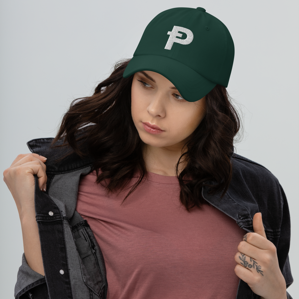 Pepecoin Hat (Green with White Ᵽ)