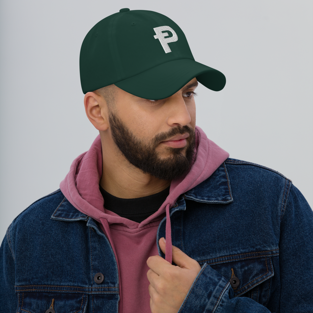 Pepecoin Hat (Green with White Ᵽ)