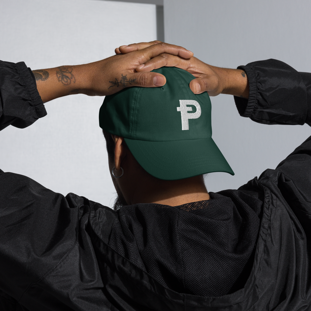 Pepecoin Hat (Green with White Ᵽ)