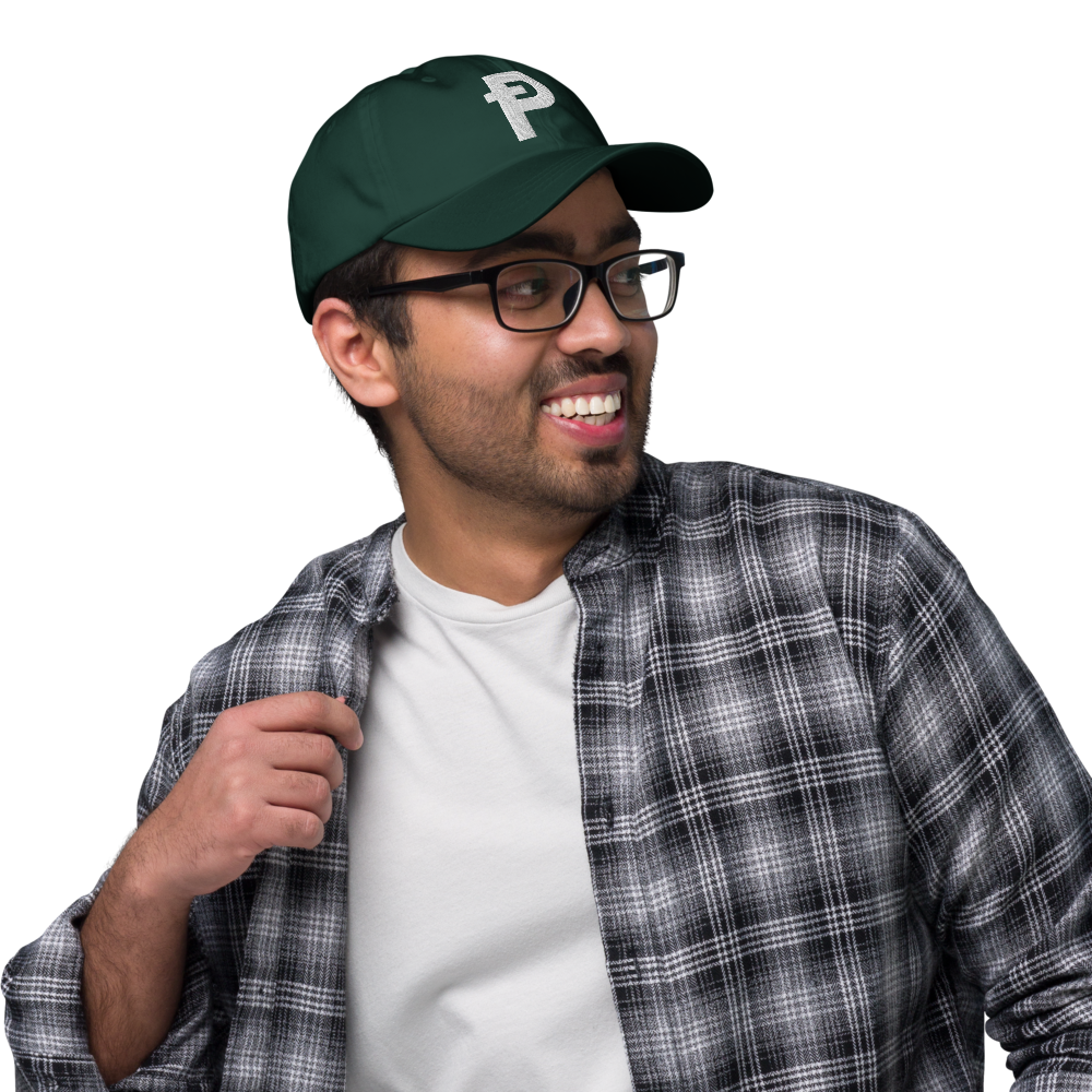 Pepecoin Hat (Green with White Ᵽ)
