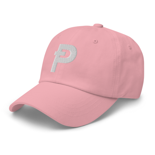 Pepecoin Hat (Pink with White Ᵽ)