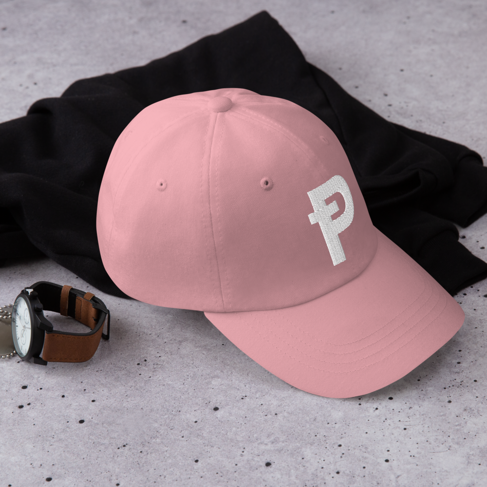 Pepecoin Hat (Pink with White Ᵽ)