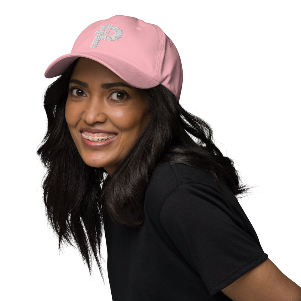 Pepecoin Hat (Pink with White Ᵽ)