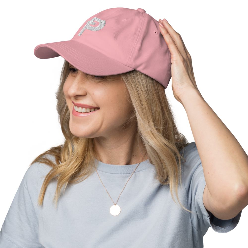 Pepecoin Hat (Pink with White Ᵽ)