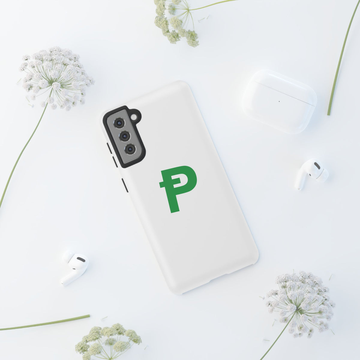 Pepecoin Ᵽ Phone Case (White)