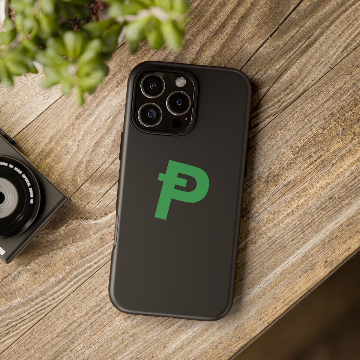 Pepecoin Ᵽ Phone Case (Black)