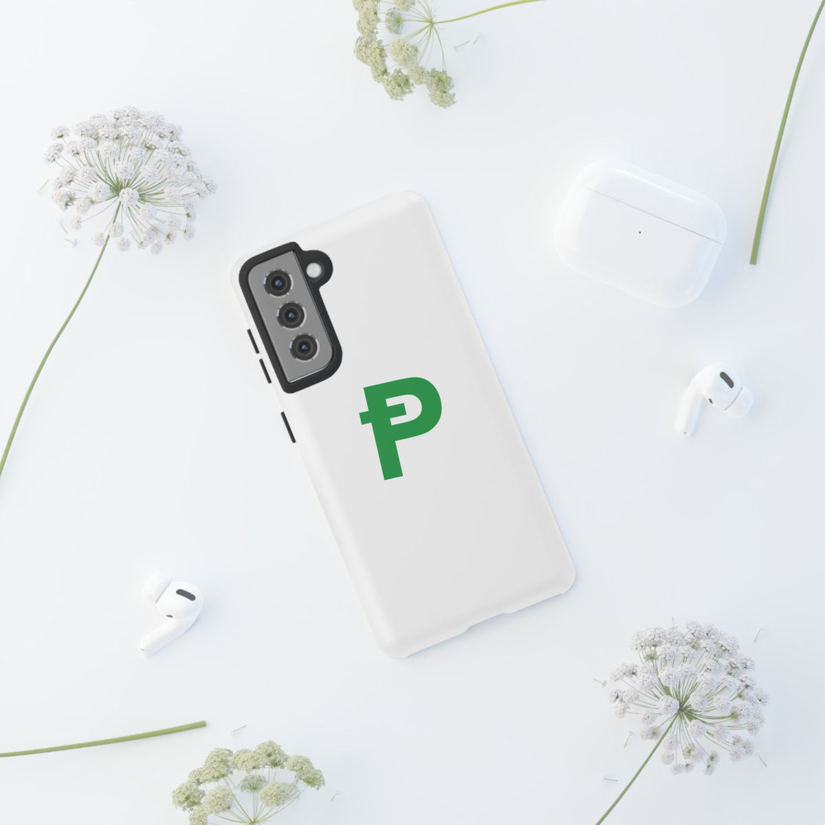 Pepecoin Ᵽ Phone Case (White)