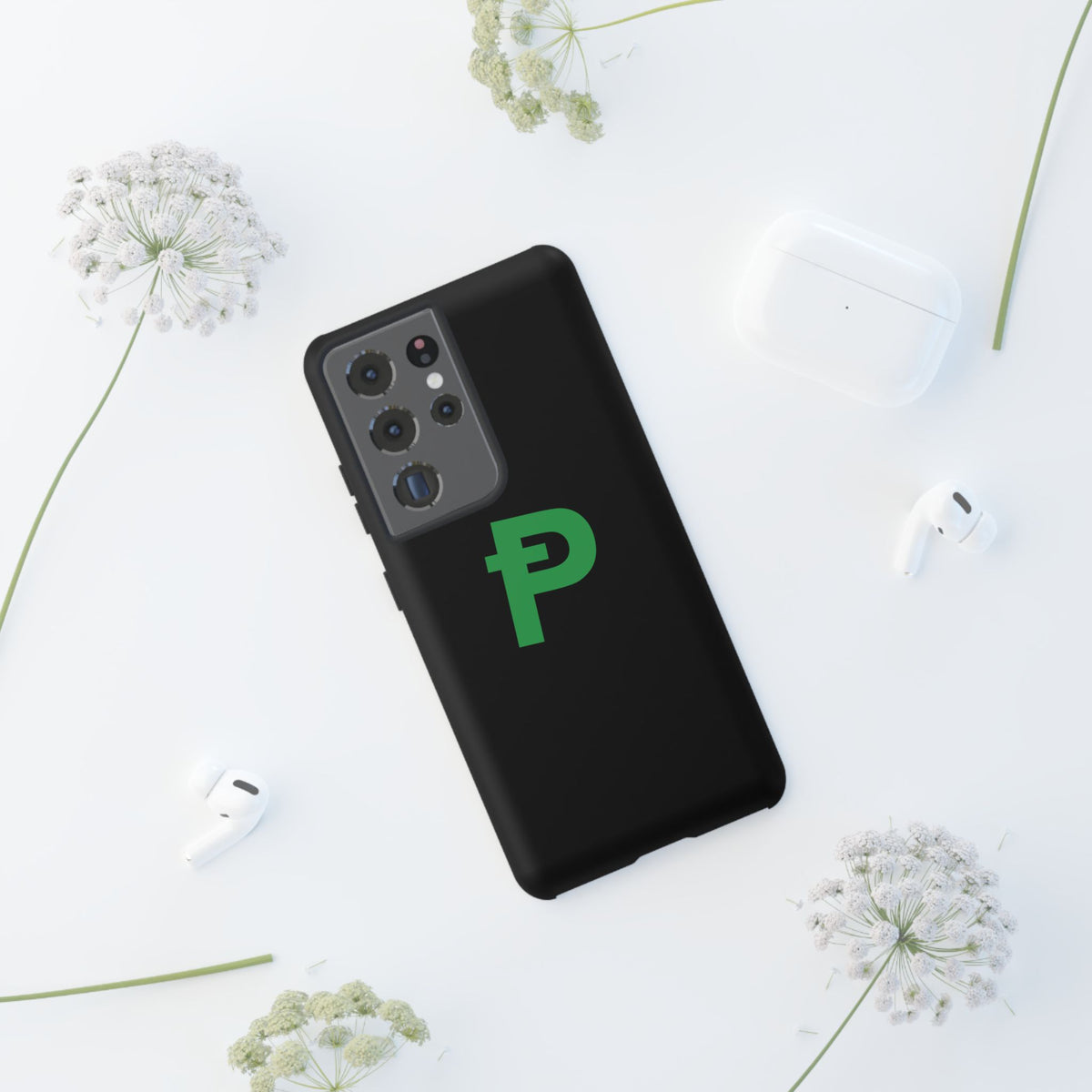 Pepecoin Ᵽ Phone Case (Black)