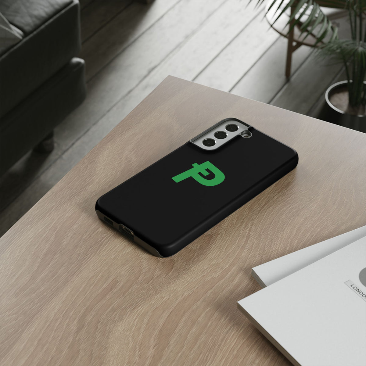 Pepecoin Ᵽ Phone Case (Black)