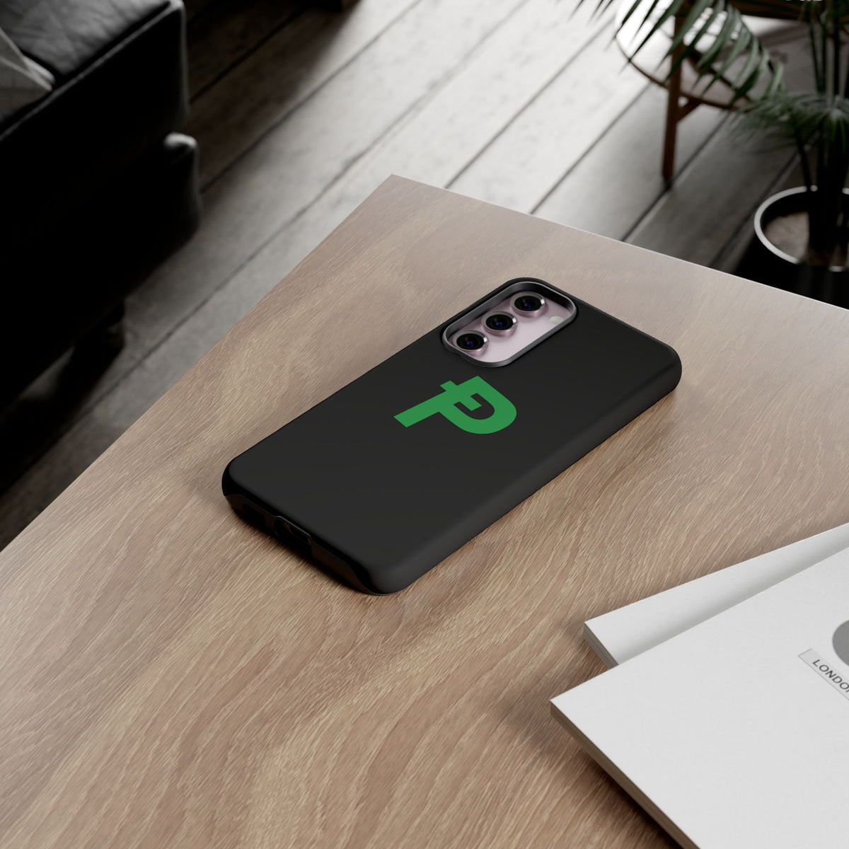 Pepecoin Ᵽ Phone Case (Black)