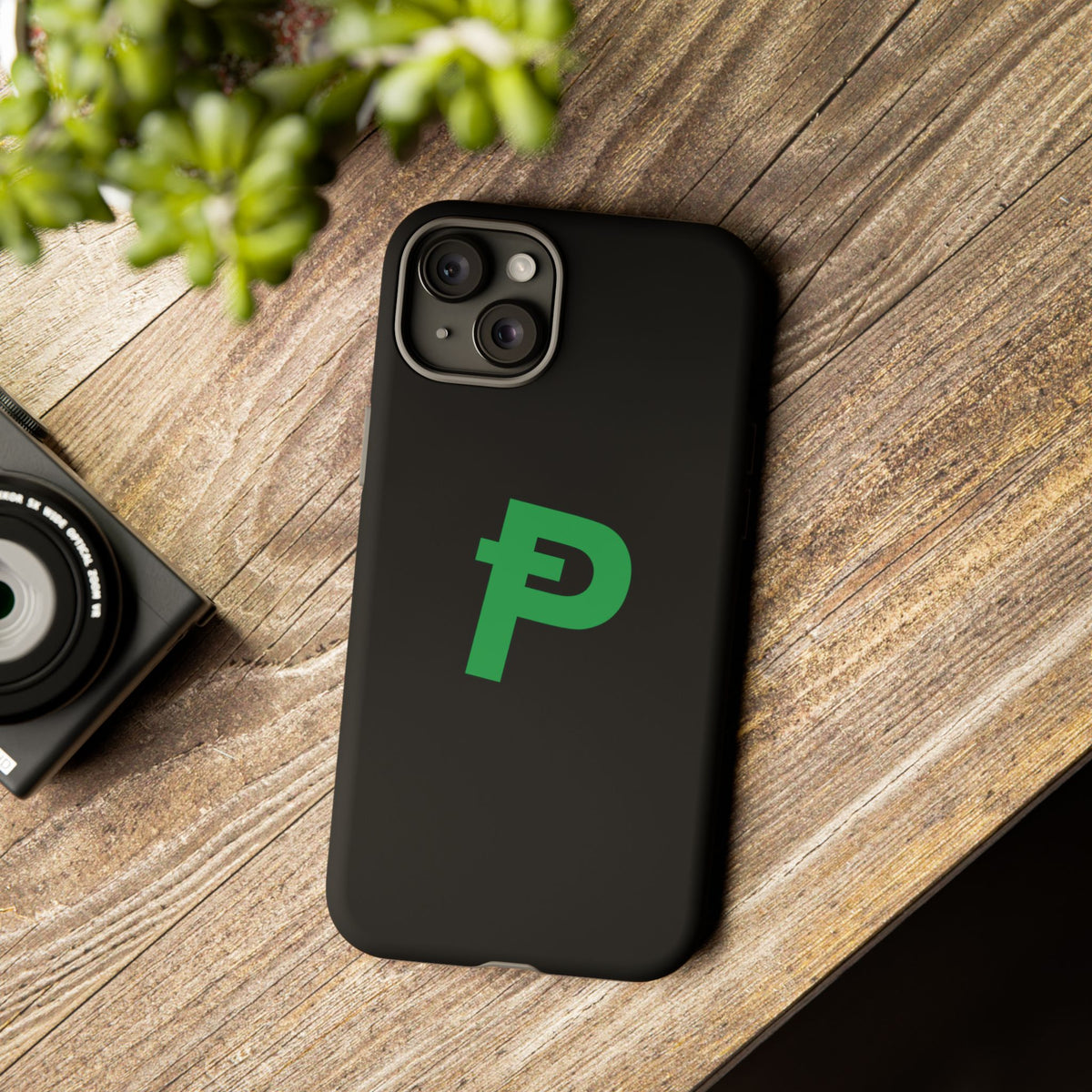Pepecoin Ᵽ Phone Case (Black)