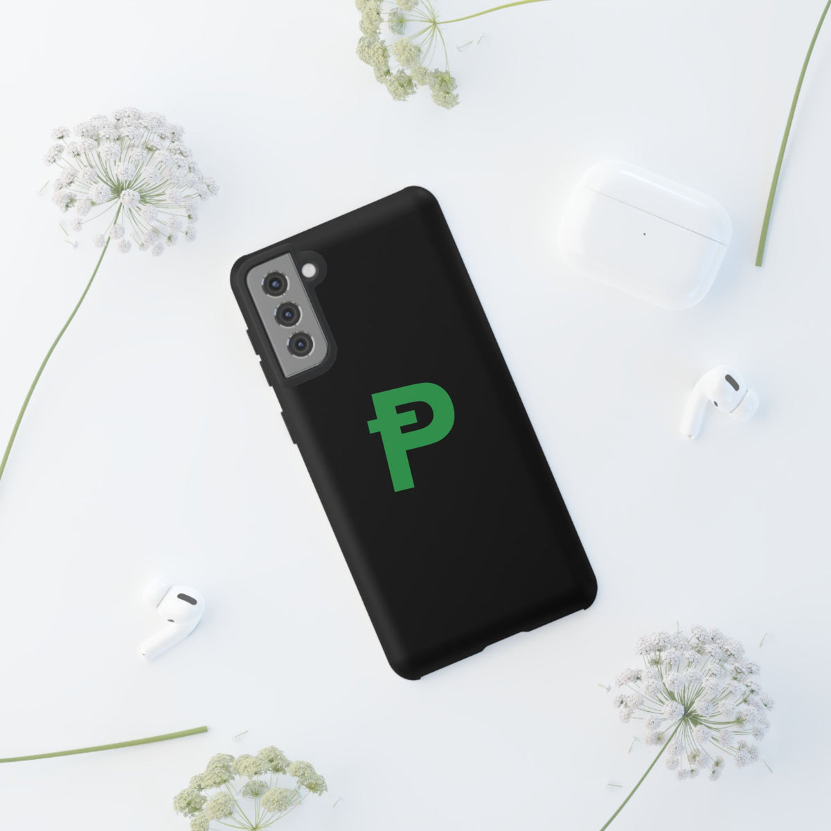 Pepecoin Ᵽ Phone Case (Black)