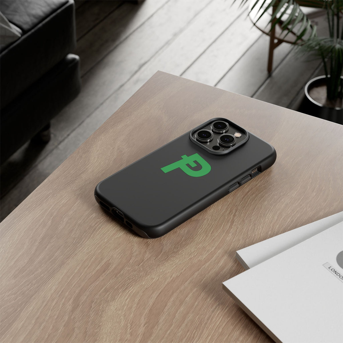 Pepecoin Ᵽ Phone Case (Black)