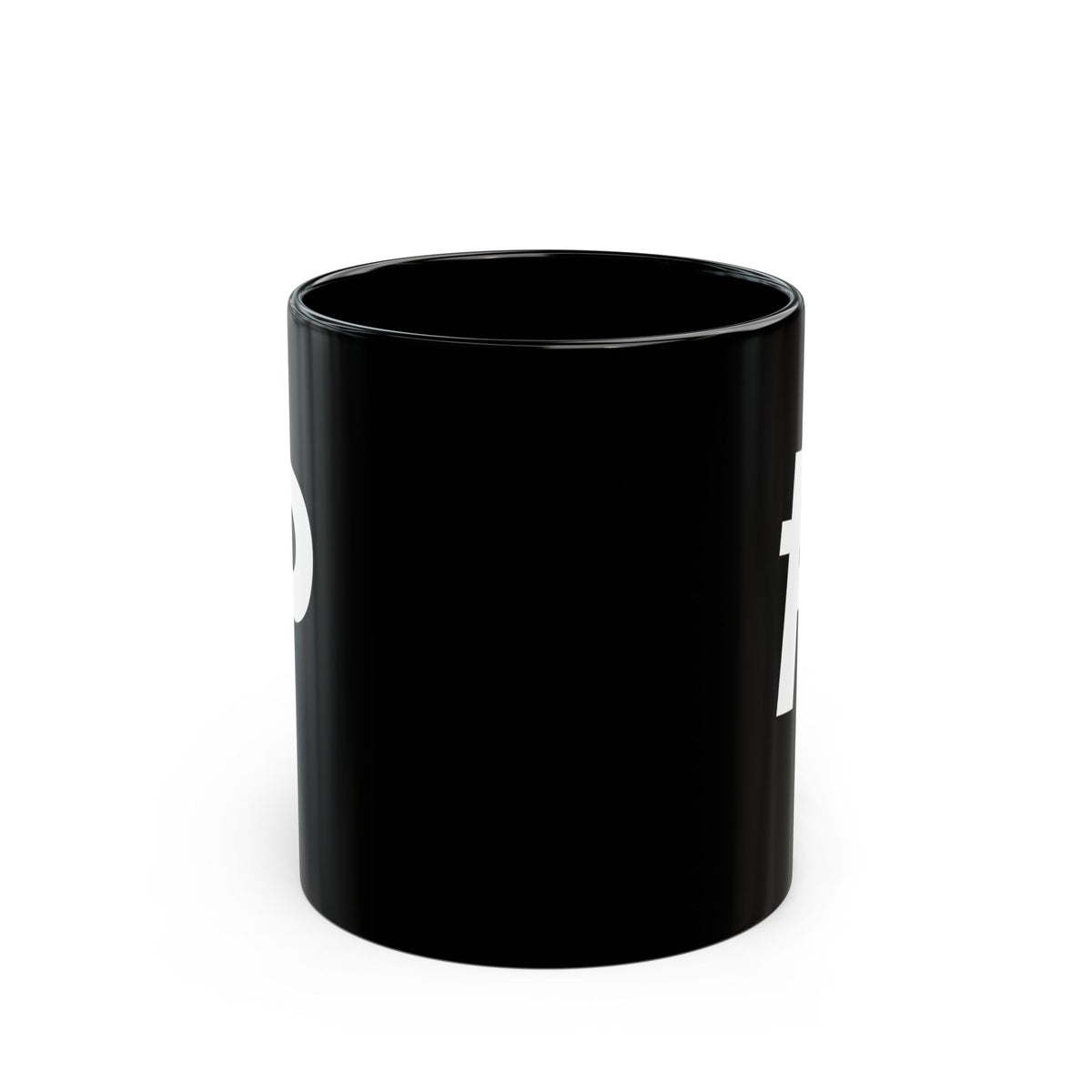 Ᵽ Mug, Black (11oz)