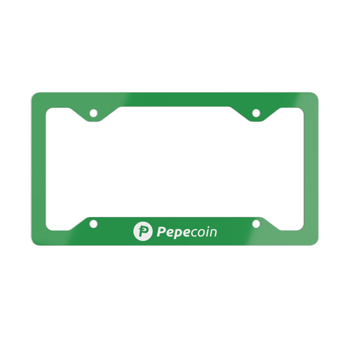 Pepecoin License Plate Frame (Green)