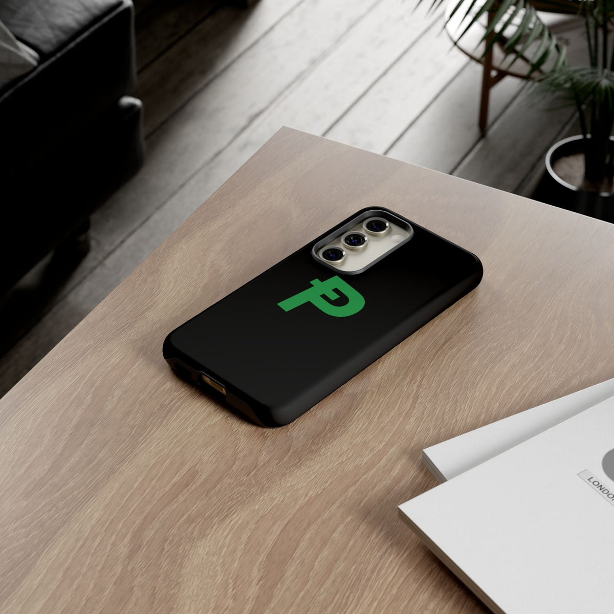 Pepecoin Ᵽ Phone Case (Black)
