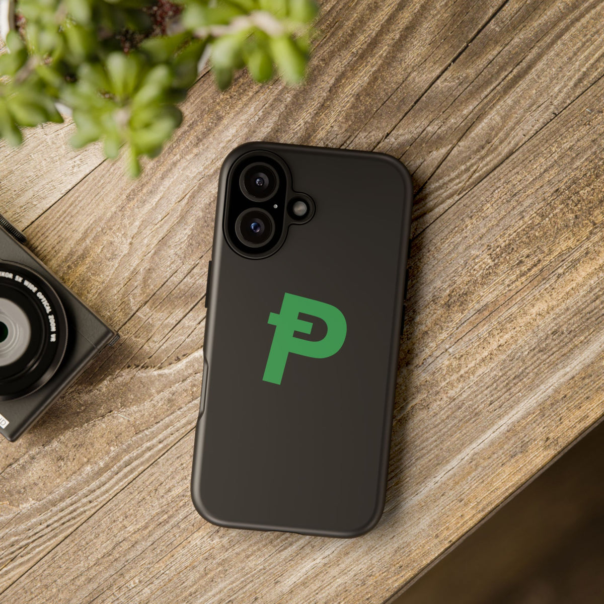Pepecoin Ᵽ Phone Case (Black)