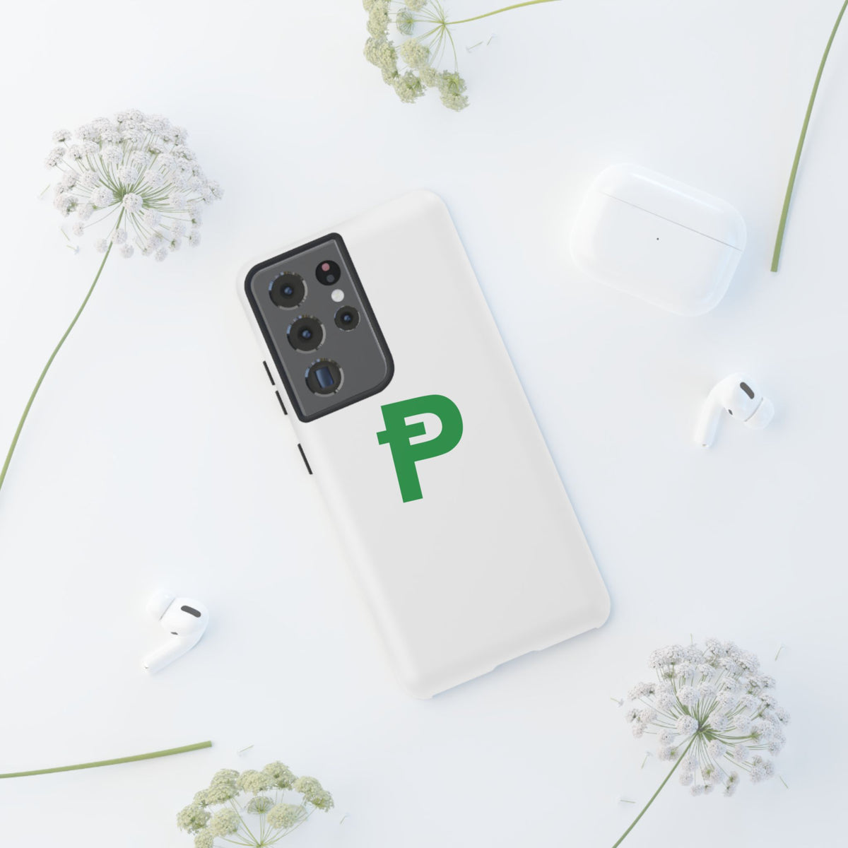 Pepecoin Ᵽ Phone Case (White)