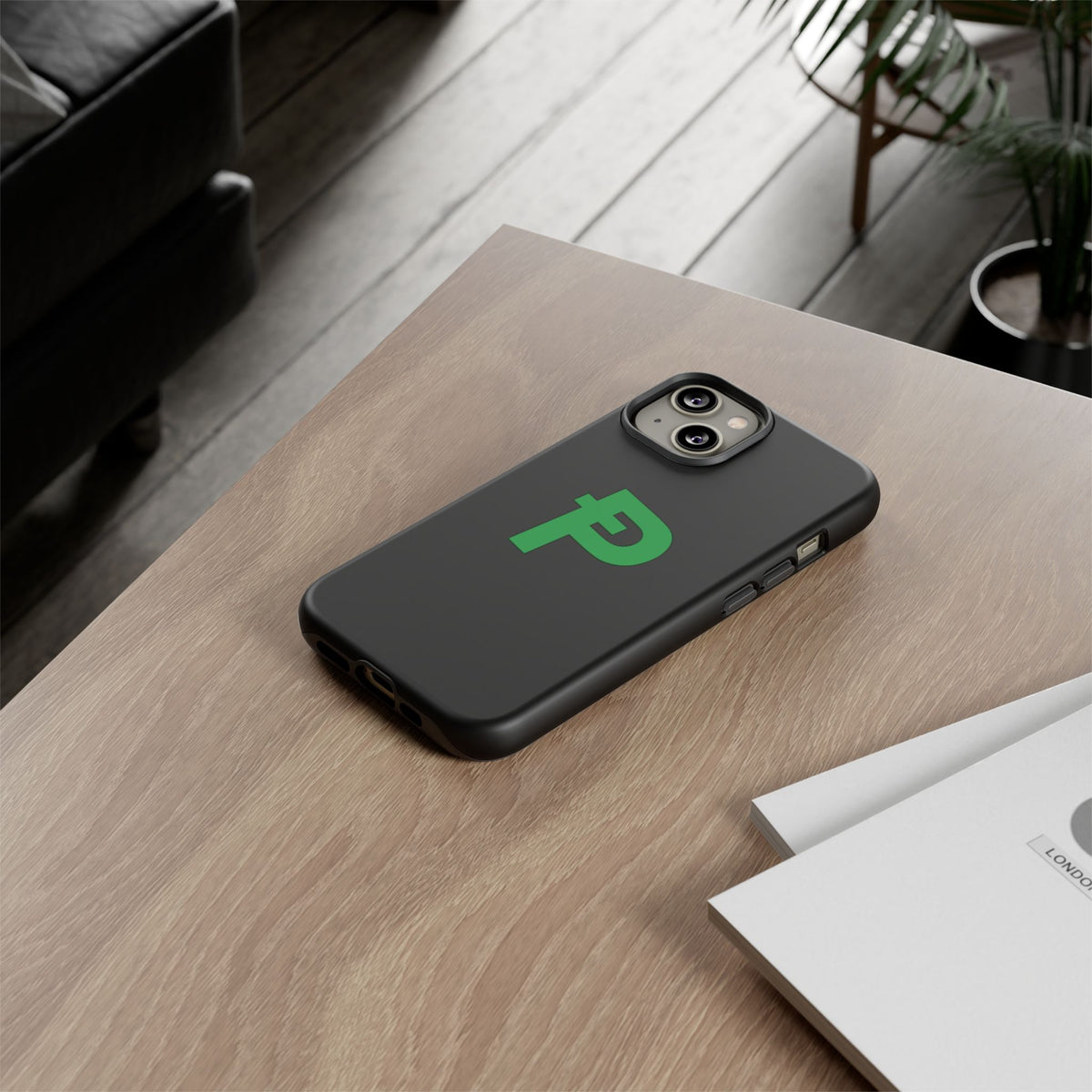 Pepecoin Ᵽ Phone Case (Black)