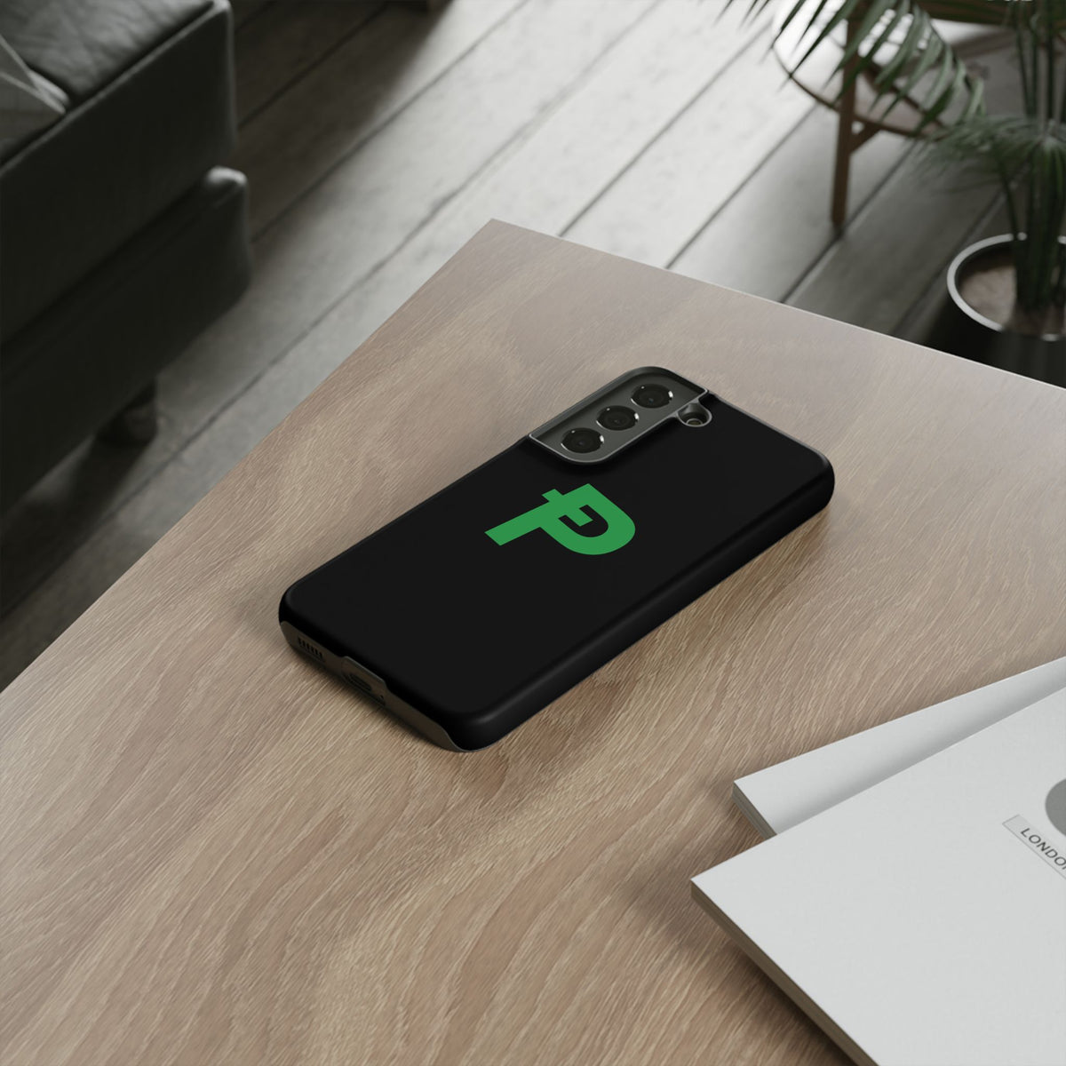 Pepecoin Ᵽ Phone Case (Black)
