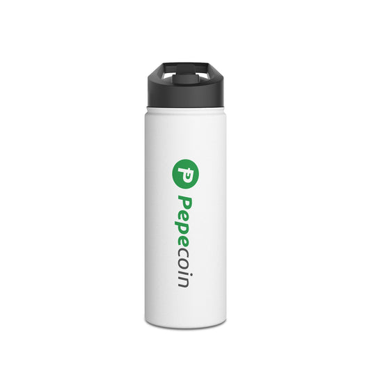 Pepecoin Water Bottle, Stainless Steel (18oz)
