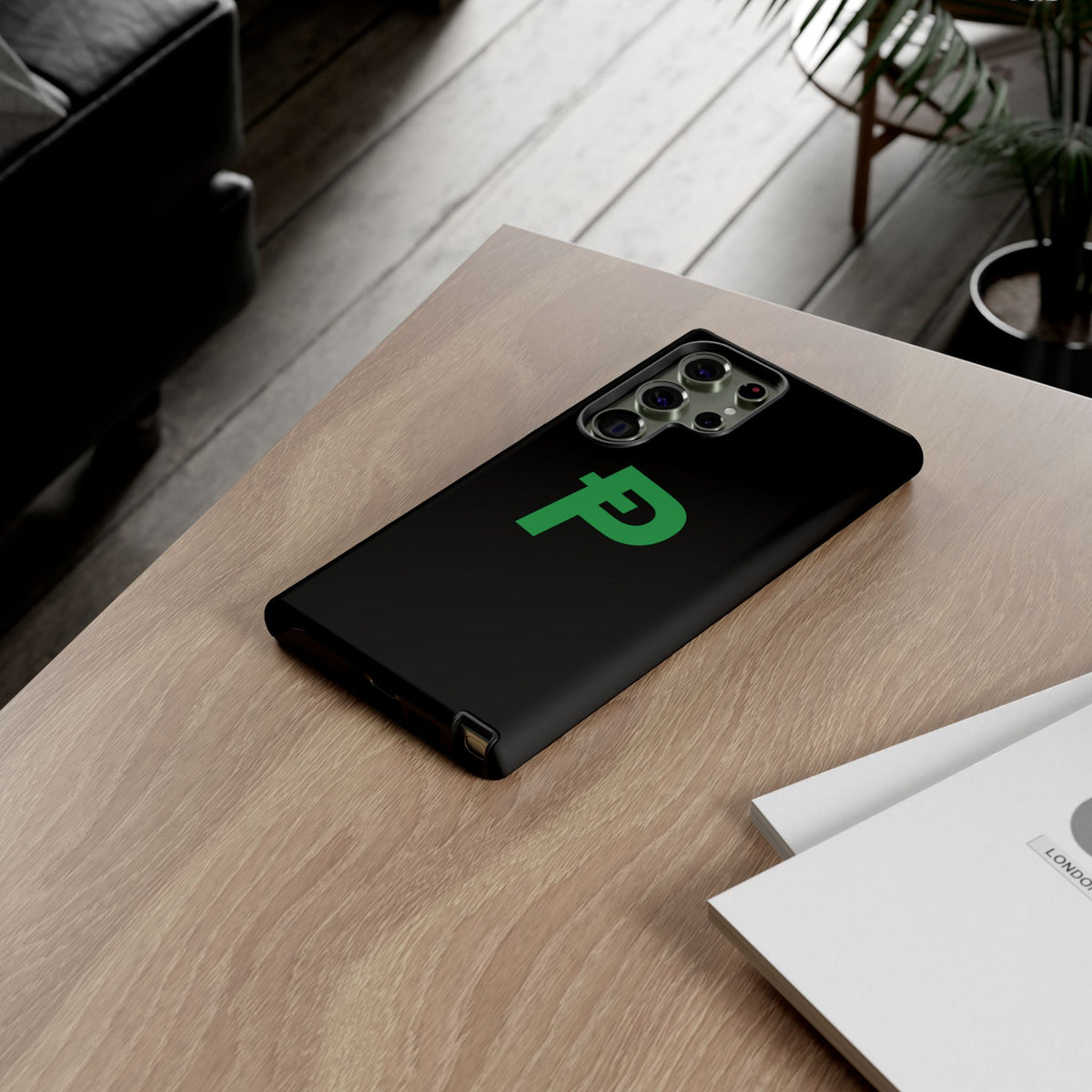 Pepecoin Ᵽ Phone Case (Black)